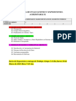 Cronograma de Exposiciones y Evaluacioines Acvreditable II