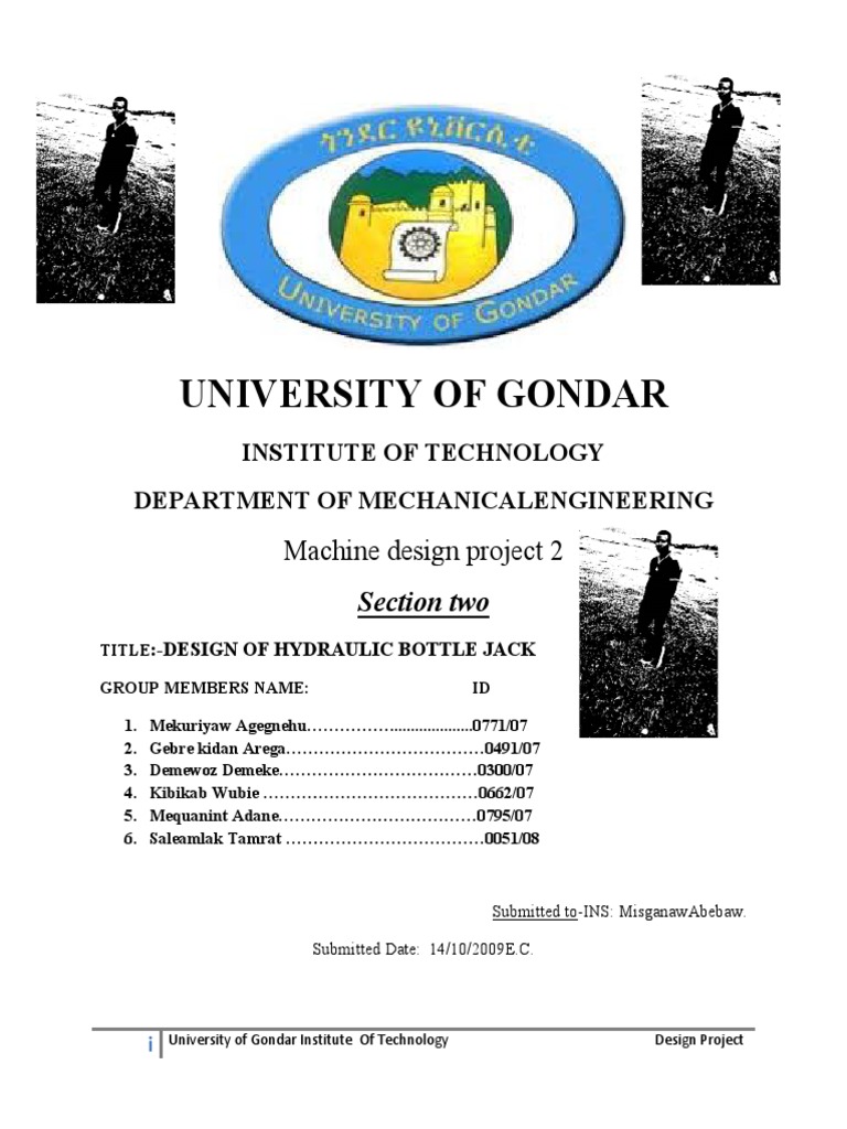 Hydraulic Bottle Jack Final Design-1 PDF | PDF | Piston | Valve