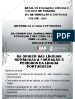 História da Língua Portuguesa desde as origens