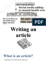 Writing An Article