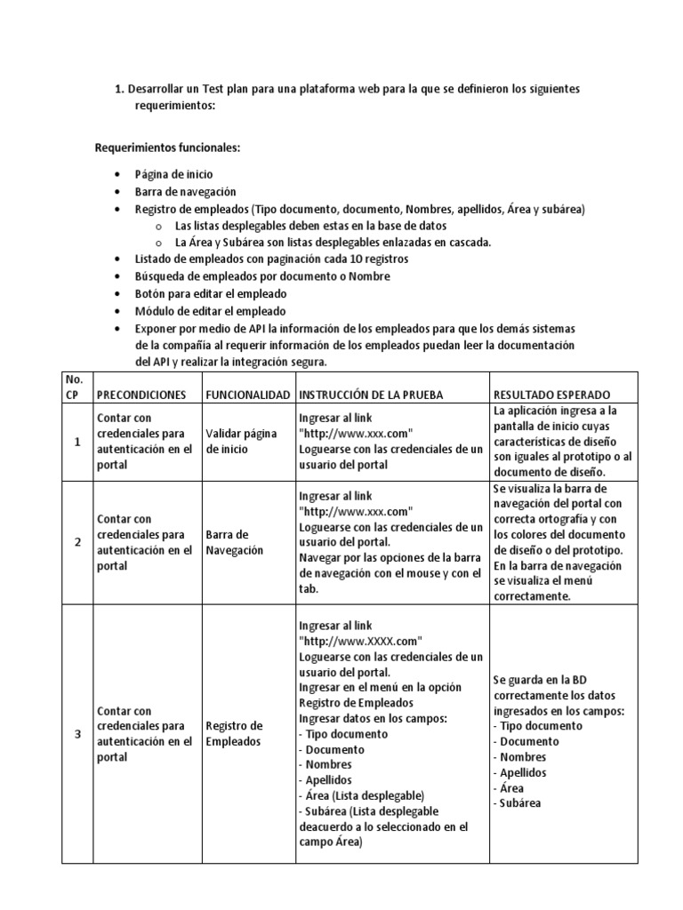 Qa es technical test onelink pdf ingenier a de software