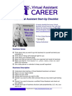 VA StartUp Checklist PDF