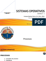 SISTEMAS OPERATIVOS - 6 Procesos