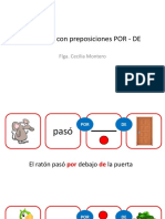 M - Preposiciones DE POR - Armar Oraciones