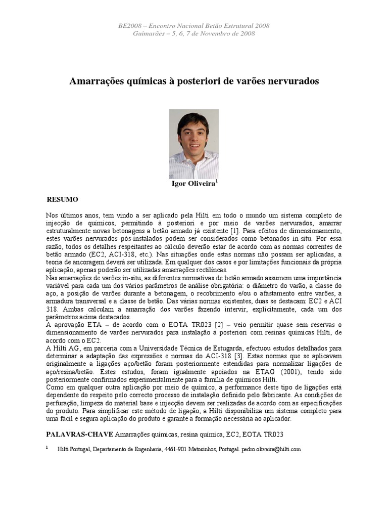 Amaracoes Quimicas A Posterior de Varoes Nervorados | PDF | Química ...