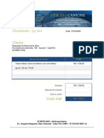 Orçamento Oticas Canions PDF