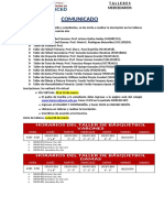 Horarios Talleres 2023