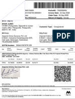 Bill To / Ship To:: Qty Gross Amount Discount Other Charges Taxable Amount CGST SGST/ Ugst Igst Cess Total Amount