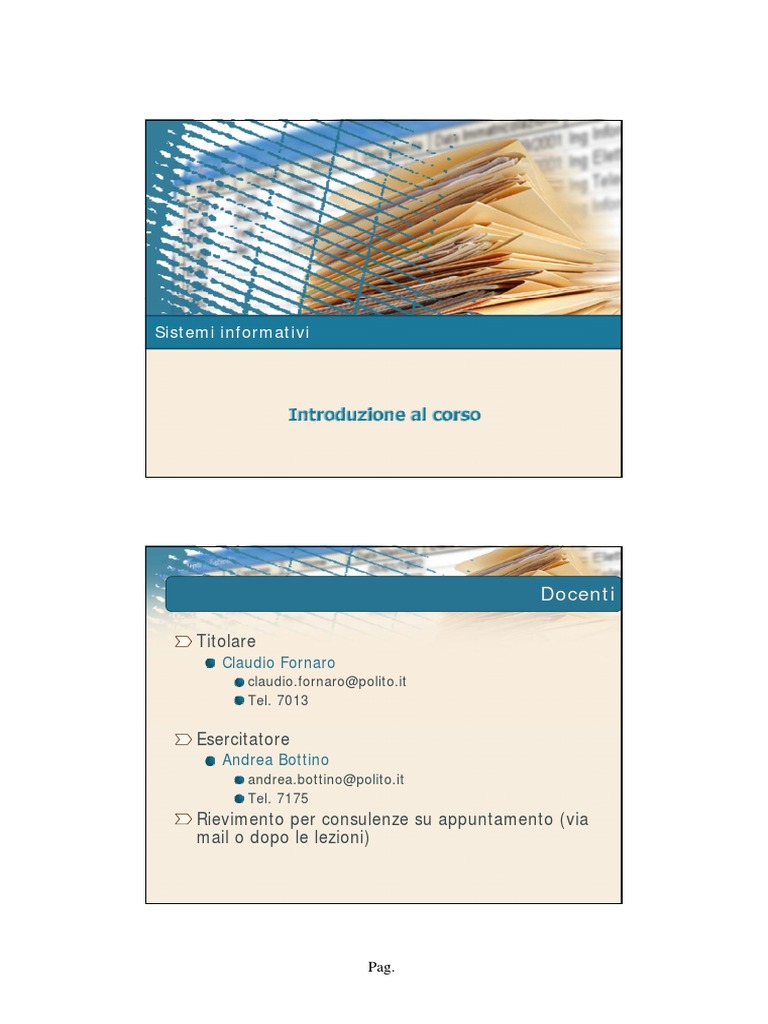 0 Introduzionecorso | PDF