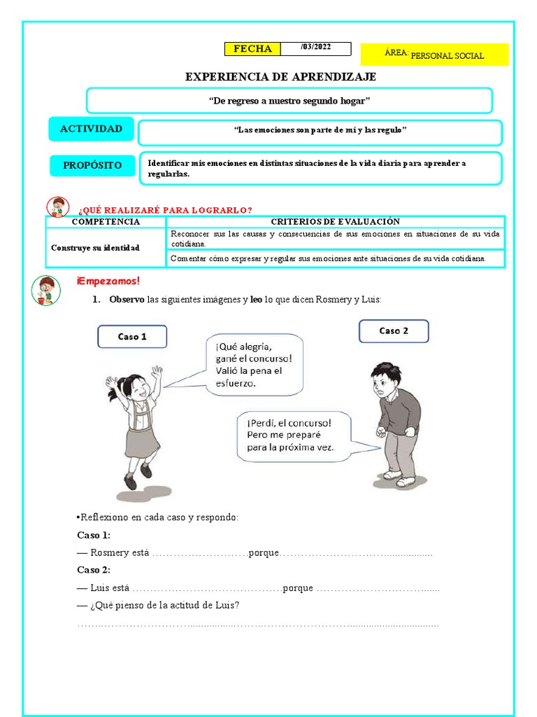 Regulación de Emociones en Niños | PDF | Las emociones | Aprendizaje