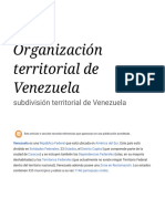 Organización territorial Venezuela