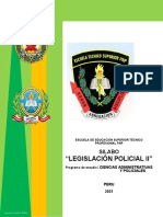 Legislación Policía II PNP