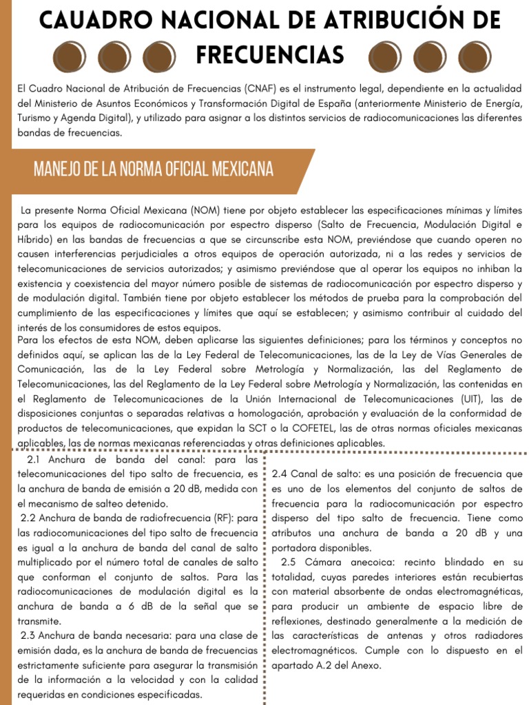CNAF | PDF | Radio | Frecuencia de radio