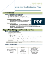 Analyse Microbiologique Resume PDF