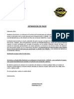 Carta de Cobranza HFK-19