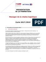 PRESENTATION DE LA FORMATION Manager de La Chaîne Logistique Cycle 2017 - 2019 (PDFDrive)