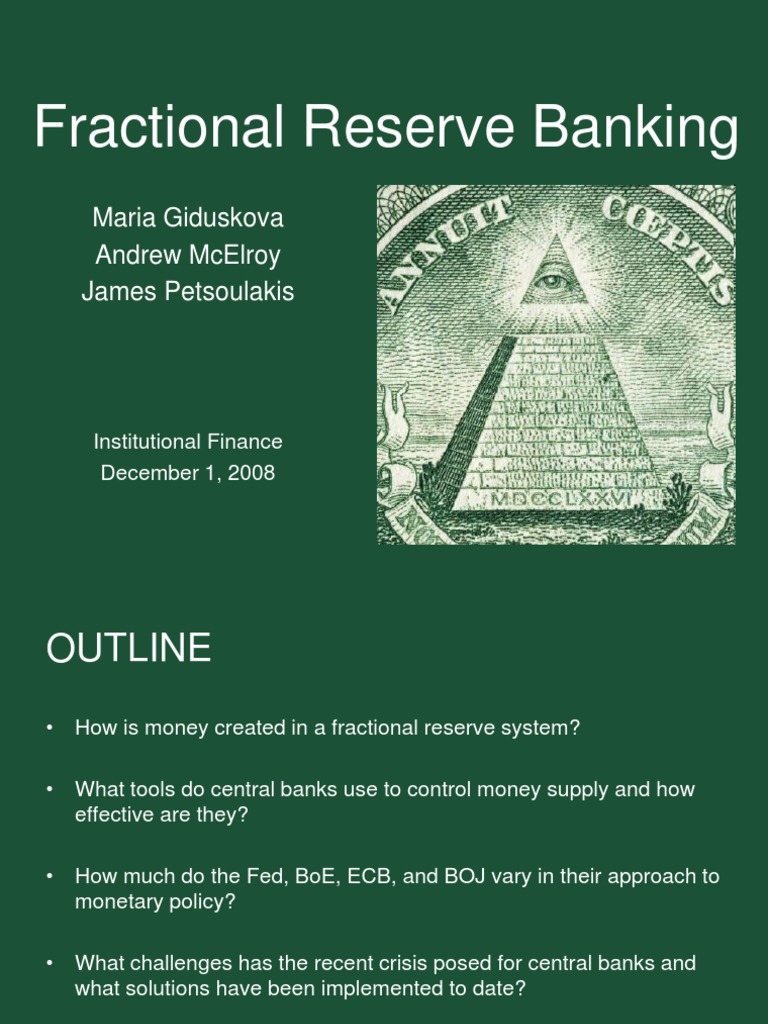 Fractional Reserve Banking Nov29 Pdf Pdf Reserve Requirement