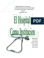 El Hospital Como Institucion 16000