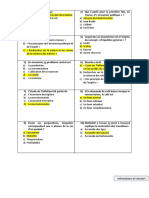 Preparation Au Concours - QCM Avec Correction