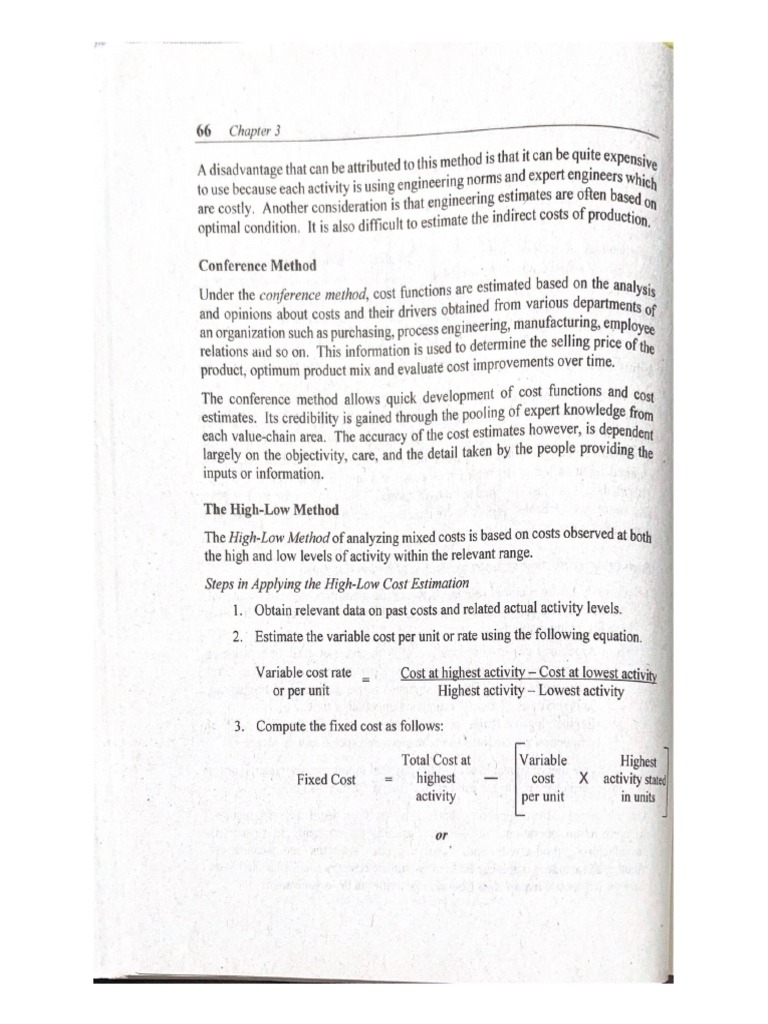 High Low Method PDF | PDF