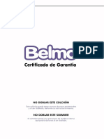 Certificado de Garantia Belmo PDF