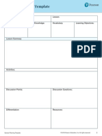 General Planning Template