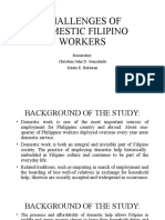 Challenges of Domestic Filipino Workers
