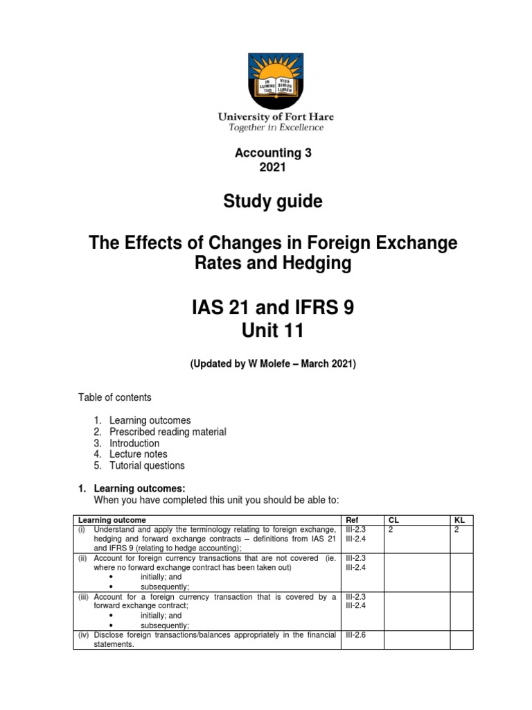 Forex Rates and Hedging Study Guide | PDF | Foreign Exchange Market ...