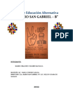 INFORME GOBIERNO DE UDP - Centro de Educación Alternativa