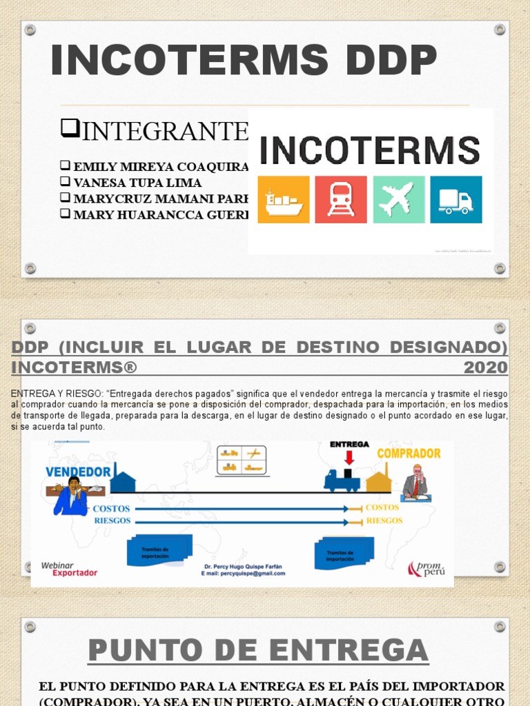 Significado y Riesgos del Incoterm DDP | PDF | Business | Economias