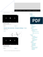 Solution Des Exercices - Énergie Cinétique - 1er S - Sunudaara