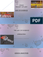 Class 1 of 2021 - Introduction To Law of Evidence Parts 1, 2 and 3 PDF