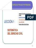 Leccion 1 Sistema Derecho Civil 