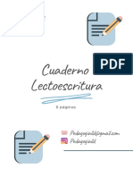 Cuaderno Lectoescritura