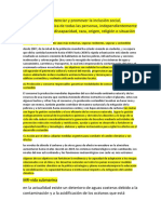 ODS-Inclusión, ciudades sostenibles y patrimonio