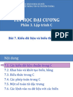 Tin Học Đại Cương: Phần 3. Lập trình C