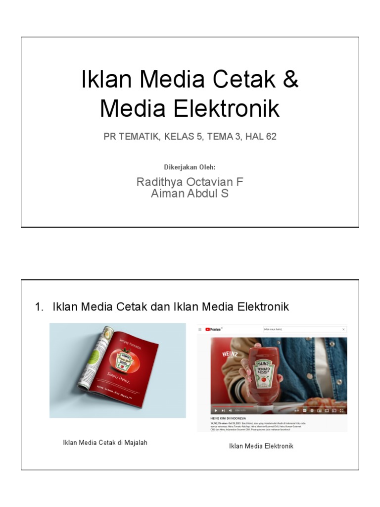 Perbandingan Iklan Cetak dan Elektronik | PDF