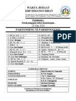 WARTA JEMAAT 07 Maret 2021