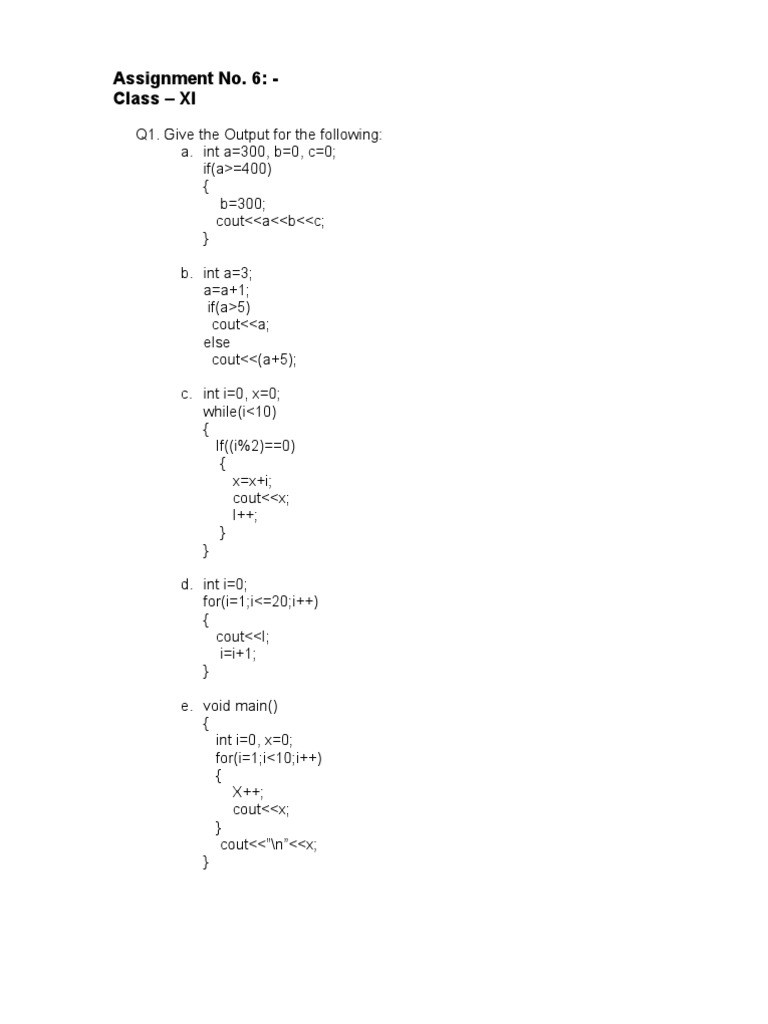 Assignment XI Output1 | PDF | Computers