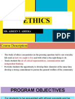 ETHICS Introduction