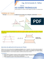 Teoremas Sobre Triángulos: Ing. QI Armando D. Yáñez