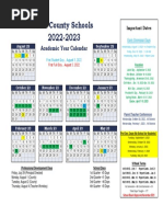 Gcs Student Calendar 2022 Final | PDF | Festival | Holidays