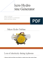 Micro Hydro Turbine Generator