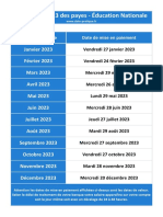 Calendrier 2023 Paye Education Nationale