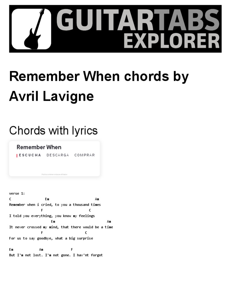 I Forgot To Remember To Forget - Guitar Chords/Lyrics