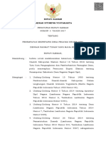 Perbup Sleman 4 Tahun 2017 TTG Penempatan Sekretaris Desa Pegawai Negeri Sipil PDF