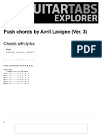PUSH (VER. 3) Chords by Avril Lavigne - Chords Explorer