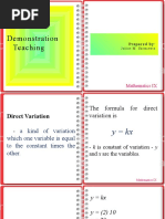 Direct Variation