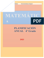 Planificacion Anual Matematica 4TO