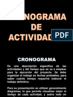 Cronograma de Actividades